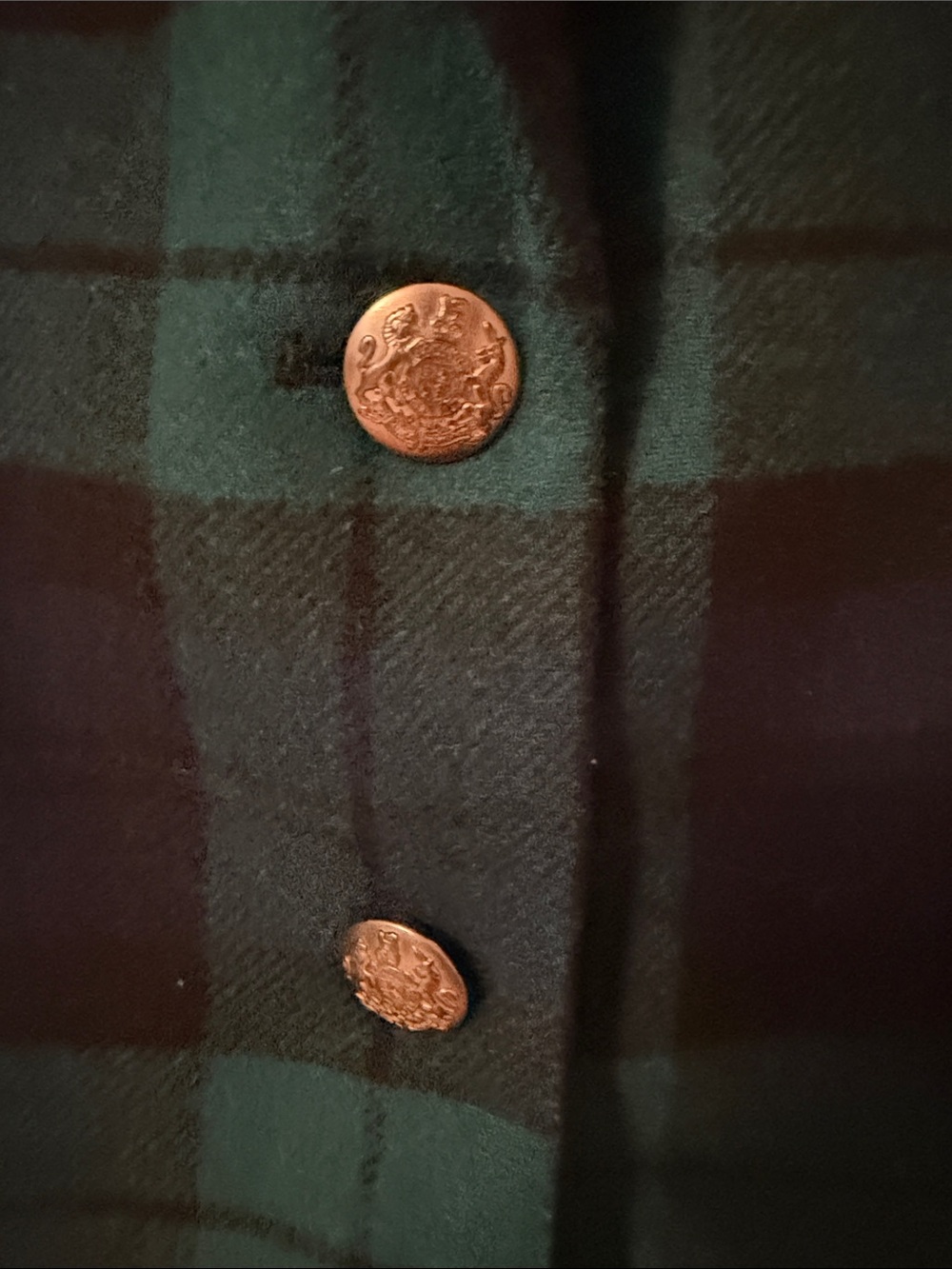 J. Crew Green and Navy Plaid Wool Blend Blazer - Picture 4 of 8